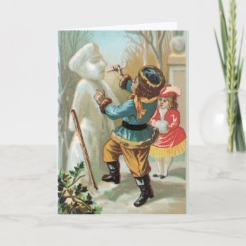 Vintage Christmas Card Russian Kids by xmasstore at Zazzle