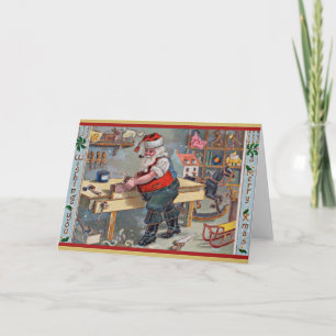 Vintage Christmas Card starring Santa Claus