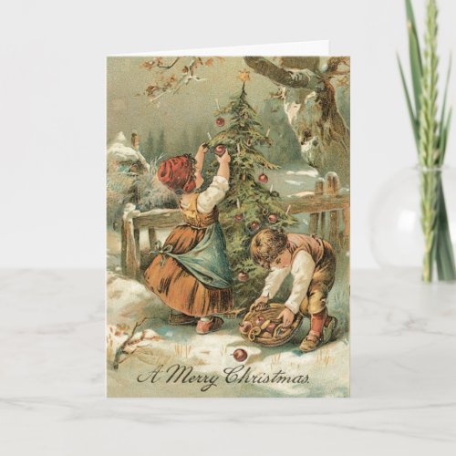 Vintage Christmas Card _ Very sweet card