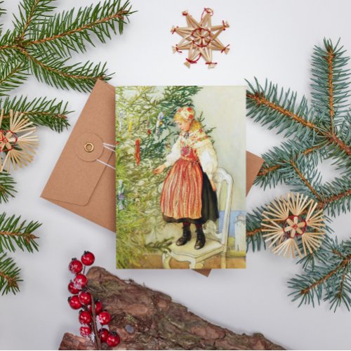 Vintage Christmas Carl Larsson Swedish Holiday Card