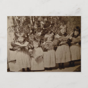 Vintage Christmas Carol Stereoview Card