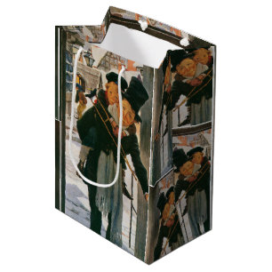 Vintage Christmas Carol Tiny Tim Bag