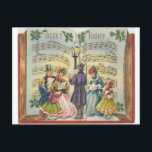 Vintage Christmas Carolers Card<br><div class="desc">Pretty Vintage "Silent Night" Carolers image.</div>