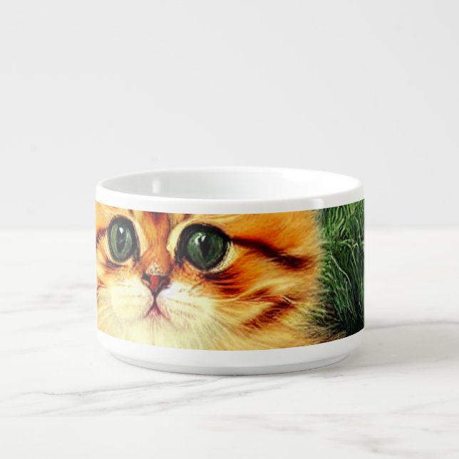 Vintage Christmas Cat Bowl (Center)