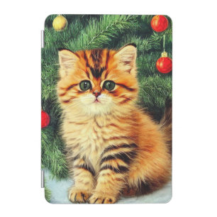 Vintage Christmas Cat iPad Mini Cover