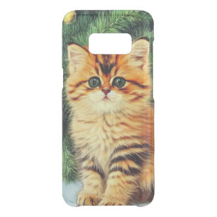 Vintage Christmas Cat Uncommon Samsung Galaxy S8 Case