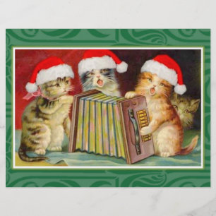 Vintage Christmas Cats Flyer