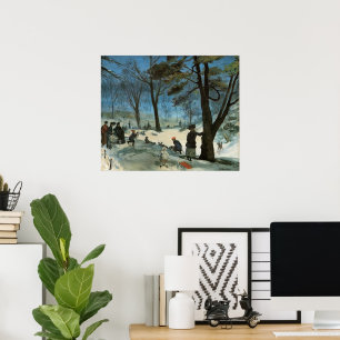 Vintage Christmas, Central Park in Winter Glackens Poster