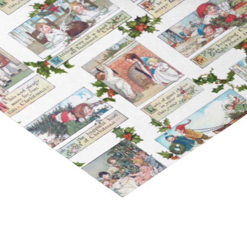 Vintage Christmas Children Collage Tissue Paper