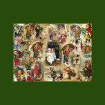 Vintage Christmas Children Decoupage Tissue Paper<br><div class="desc">Collage of Vintage Christmas Children Decoupage Tissue Paper</div>