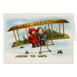 Vintage Christmas Children Looking For Santa Cards