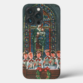Vintage Christmas Children Singing Choir in Church iPhone 13 Pro Case