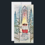Vintage Christmas Choir Candles Holiday Card<br><div class="desc">Vintage Cute Christmas Holy Night Choir Children Holding Candles Holiday Card.</div>