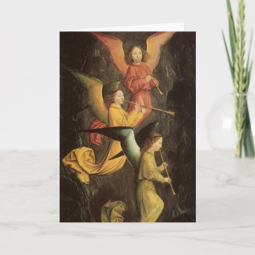 Vintage Christmas Choir of Angels by Marmion Holiday Card