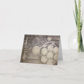 Vintage Christmas Coffee & Cookies Card