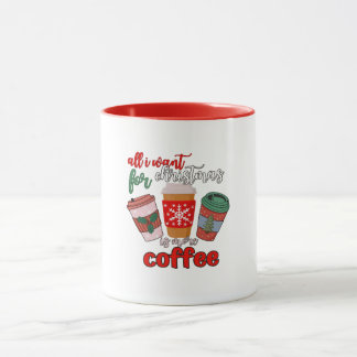 Vintage Christmas Coffee Lover Holiday Mug