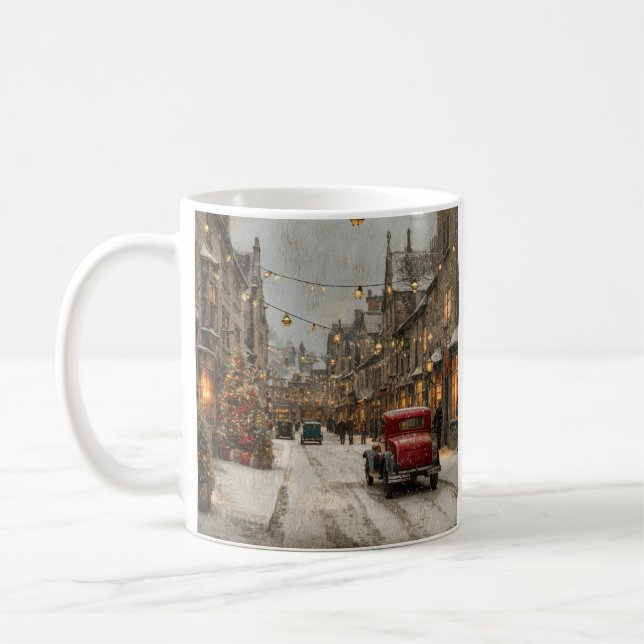 Vintage Christmas Coffee Mug (Left)