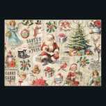 Vintage Christmas Collage Decoupage Wrapping Paper Sheets<br><div class="desc">Vintage Christmas decoupage wrapping paper. Festiver gift wrap for the Christmas season. Designed for you by Blackberry Boulevard.</div>