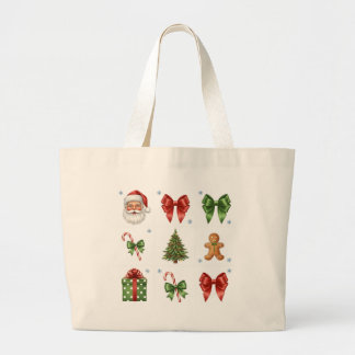 Vintage Christmas Collage Tote Bag