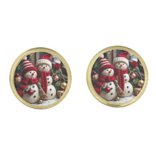 Vintage Christmas - Cufflinks - Silver Plated