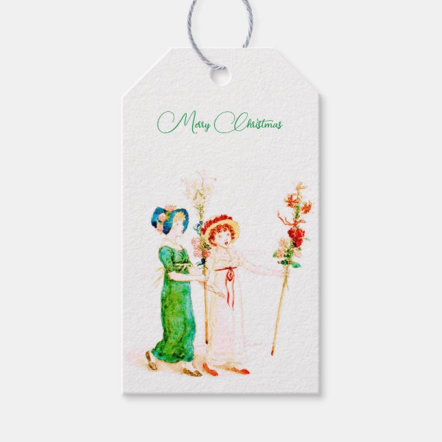 Vintage Christmas custom Gift Tags (Front)