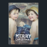 Vintage Christmas Custom Photo Thin Magnetic Card<br><div class="desc">Celebrate the season with this modern and stylish holiday card from Berry Berry Sweet. Visit WWW.BERRYBERRYSWEET.COM for more of our stylish holiday collections.</div>