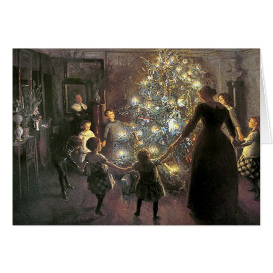 Vintage_Christmas_dance_Card Card