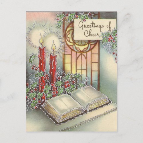 Vintage Christmas Design PostCard