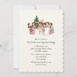 Vintage Christmas Dinner Holiday Party Invitation at Zazzle
