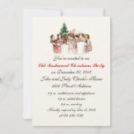 Vintage Christmas Dinner Party Invitations at Zazzle