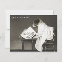 Vintage Christmas Dog Puppy Humor