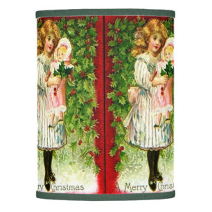Vintage Christmas Doll Lamp Shade