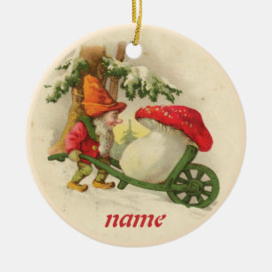 Vintage Christmas Elf Ornament