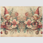 Vintage Christmas Elves & Florals Decoupage Tissue Paper<br><div class="desc">Vintage Christmas Elves & Florals Decoupage Collage Tissue Paper for your gift wrapping and decoupage projects. 
Thank you for visiting & shopping in my store.
All My Love,  Fluid,  Digital,  Dotted & Graphic Arts</div>