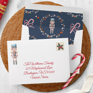 Vintage Christmas Envelope with Soldier