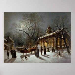 Vintage Christmas Eve Archival print