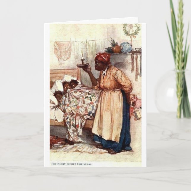 Vintage - Christmas Eve Bedtime Rules, Card (Front)