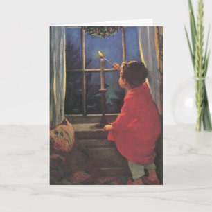 Vintage Christmas Eve by Jessie Willcox Smith Holiday Card