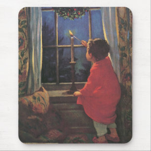 Vintage Christmas Eve by Jessie Willcox Smith Mouse Pad