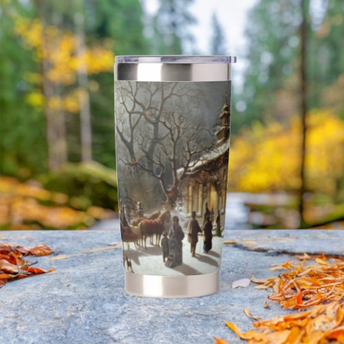 Vintage Christmas Eve Insulated Tumbler