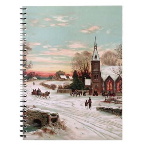 Vintage Christmas Eve Notebook