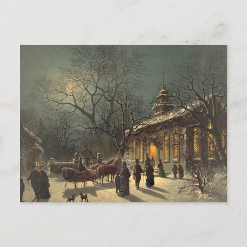 Vintage Christmas Eve Postcard