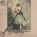 Vintage Christmas Fairy Decorating Tree Decoupage Tissue Paper<br><div class="desc">This vintage Christmas fairy decorating tree decoupage design adds a whimsical and nostalgic touch to your holiday craft projects. Featuring a delicate fairy carefully placing ornaments on a Christmas tree, this design evokes the magic and charm of a traditional vintage Christmas. Perfect for decoupage, scrapbooking, and other paper crafts, this...</div>
