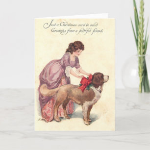 Vintage Christmas - Faithful Friends Holiday Card