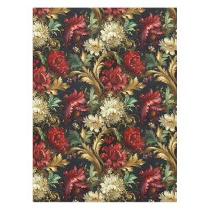 Vintage Christmas fantasy Floral Pattern Tablecloth