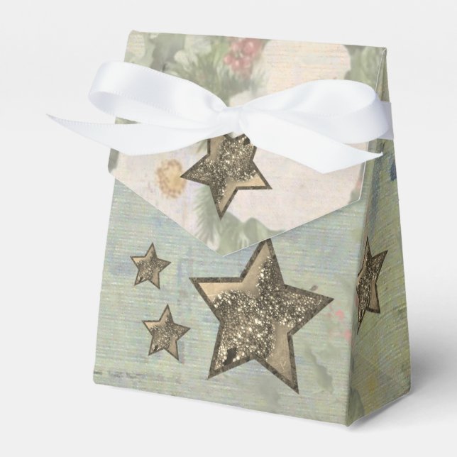 Vintage Christmas Favor Boxes (Front Side)