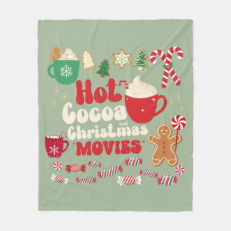 Vintage Christmas Fleece Blanket