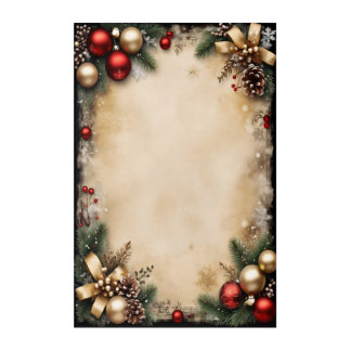 Vintage Christmas Frame Acrylic Print