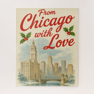 Vintage Christmas – From Chicago With Love Jigsaw Puzzle