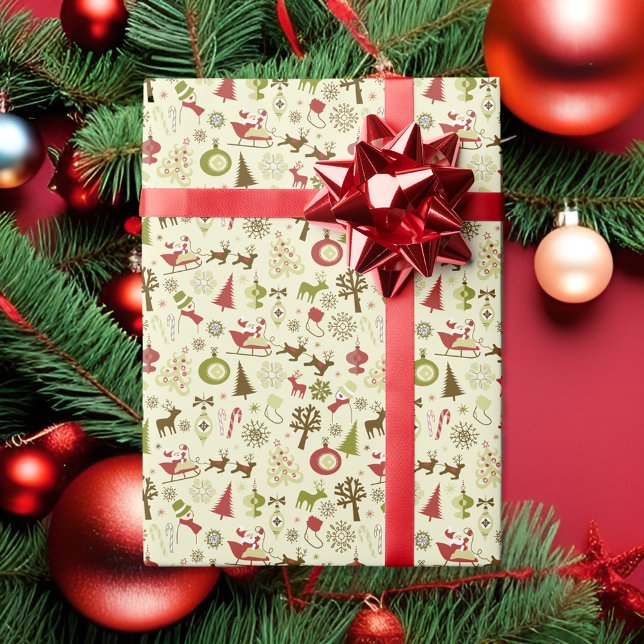 Vintage Christmas Fun Wrapping Paper (Creator Uploaded)